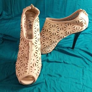 Rear Zip Heeled Booties.